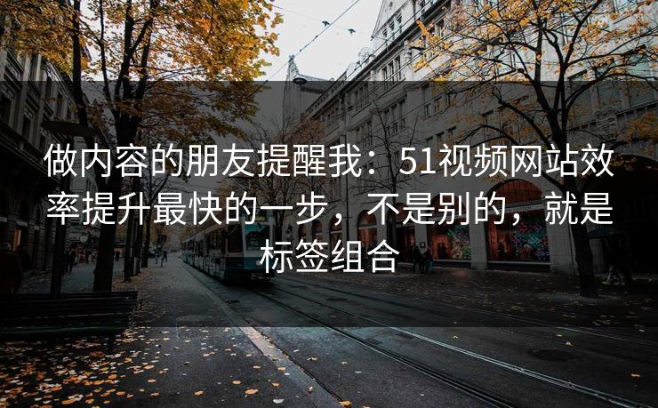做内容的朋友提醒我:51视频网站效率提升最快的一步,不是别的,就是标签组合 做内容的朋友提醒我:51视频网站效率提升最快的一步,不是别的,就是标签组合